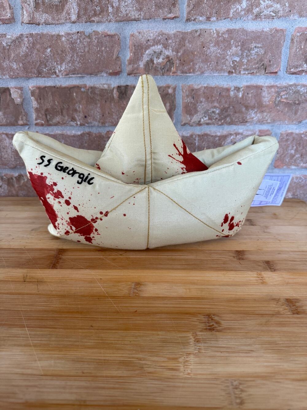 Spirit Halloween IT Chapter 2 SS Georgie Paper Boat Plush Pillow Exclusive